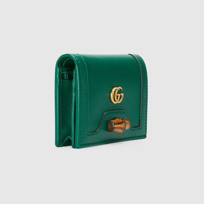 Gucci Diana Card Case Wallet 658244 Green